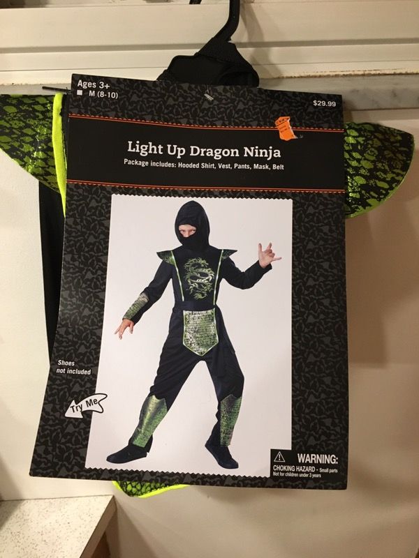 Dragon ninja child size 8-10 new
