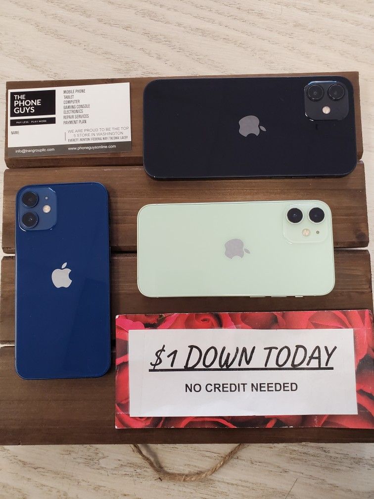 iPhone 12 Now from $184 or only $1 Down To grab it Now with