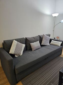 Ikea 3 Seater Sleeper Sofa Bed with Storage...smoke & pet free
