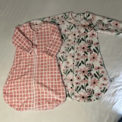 Two Way Zip Fleece Sleep Sacks Baby Toddler Girl 12 - 18 Months Winter Warm Soft