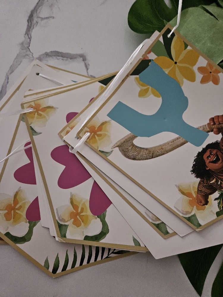 FREE Moana Party Deco