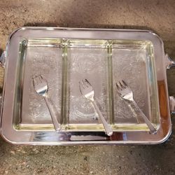 Silver Plate Serving Tray 

