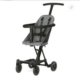 Dream On Me Coast Rider | Travel Stroller | Lightweight Stroller | Compact | Portable | Vacation Friendly Stroller, Gray