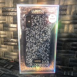 iPhone X case Black and Silver Bling