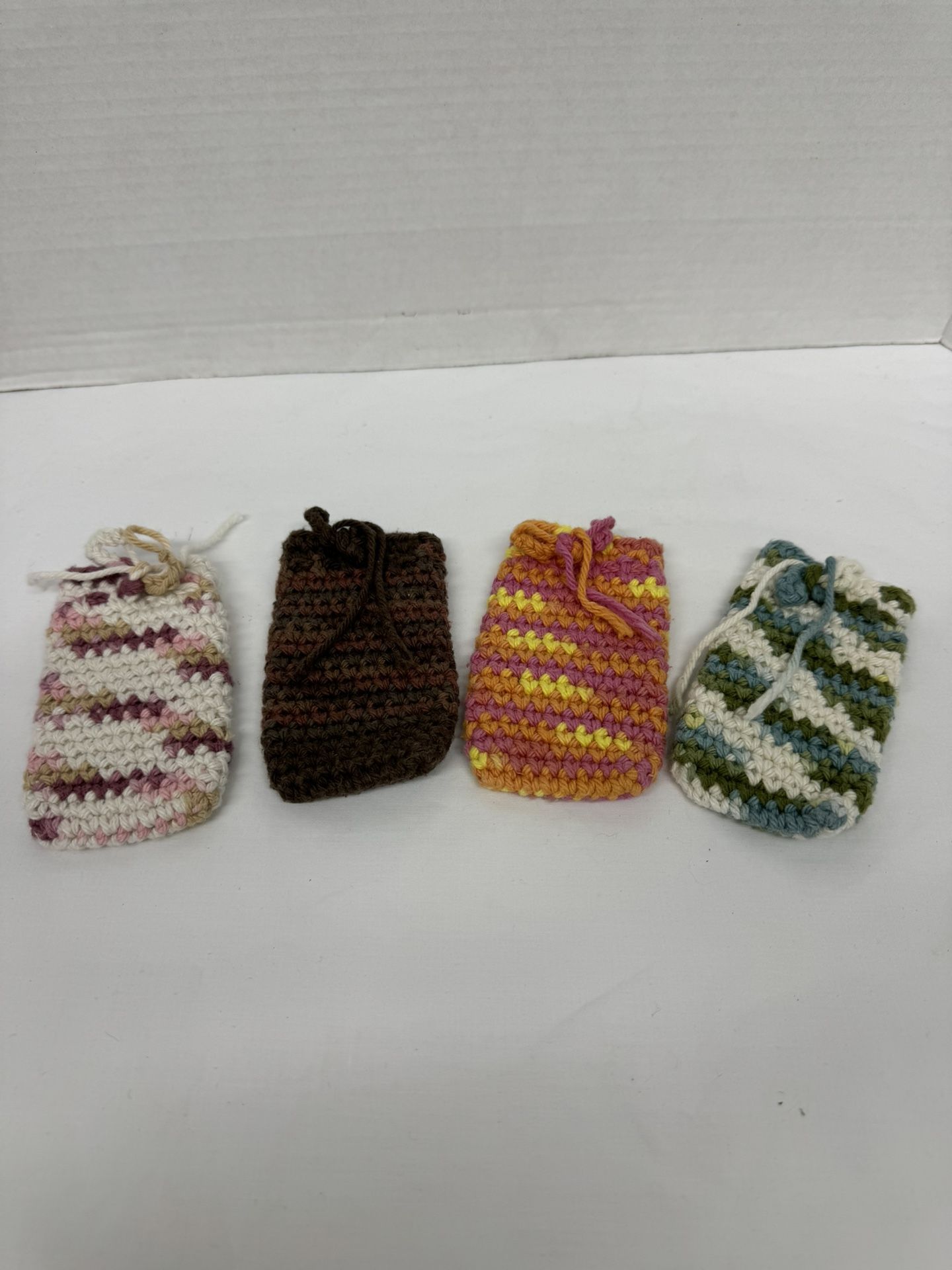Soap Saver Scrubby Sack Crochet Handmade New Makeup Perfume Essential Oil