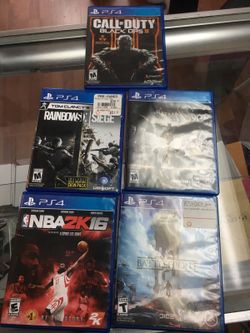 Ps4 games excellent condition