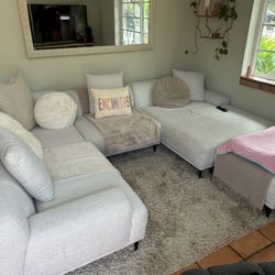 Giant Sectional White Couch