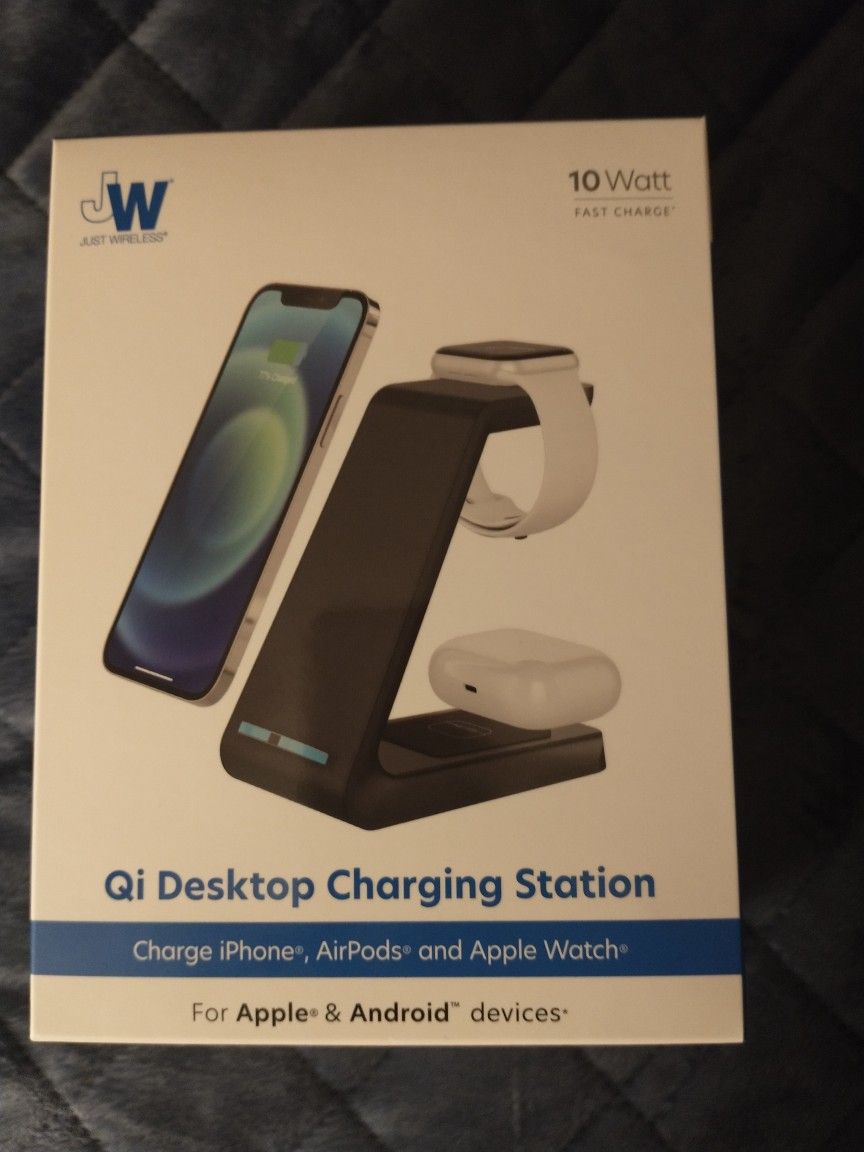 Just Wireless Qi Desktop Charging Station 