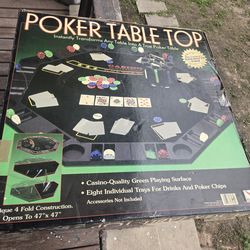 Poker table. $25