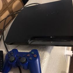 PlayStation 3- Slim- 160GB/ Controller And 3 Games