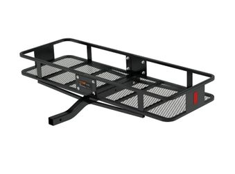 CURT 18150 60 x 20-Inch Basket Hitch Cargo Carrier, 500 lbs Capacity, Black Steel, 2-In Fixed Shank