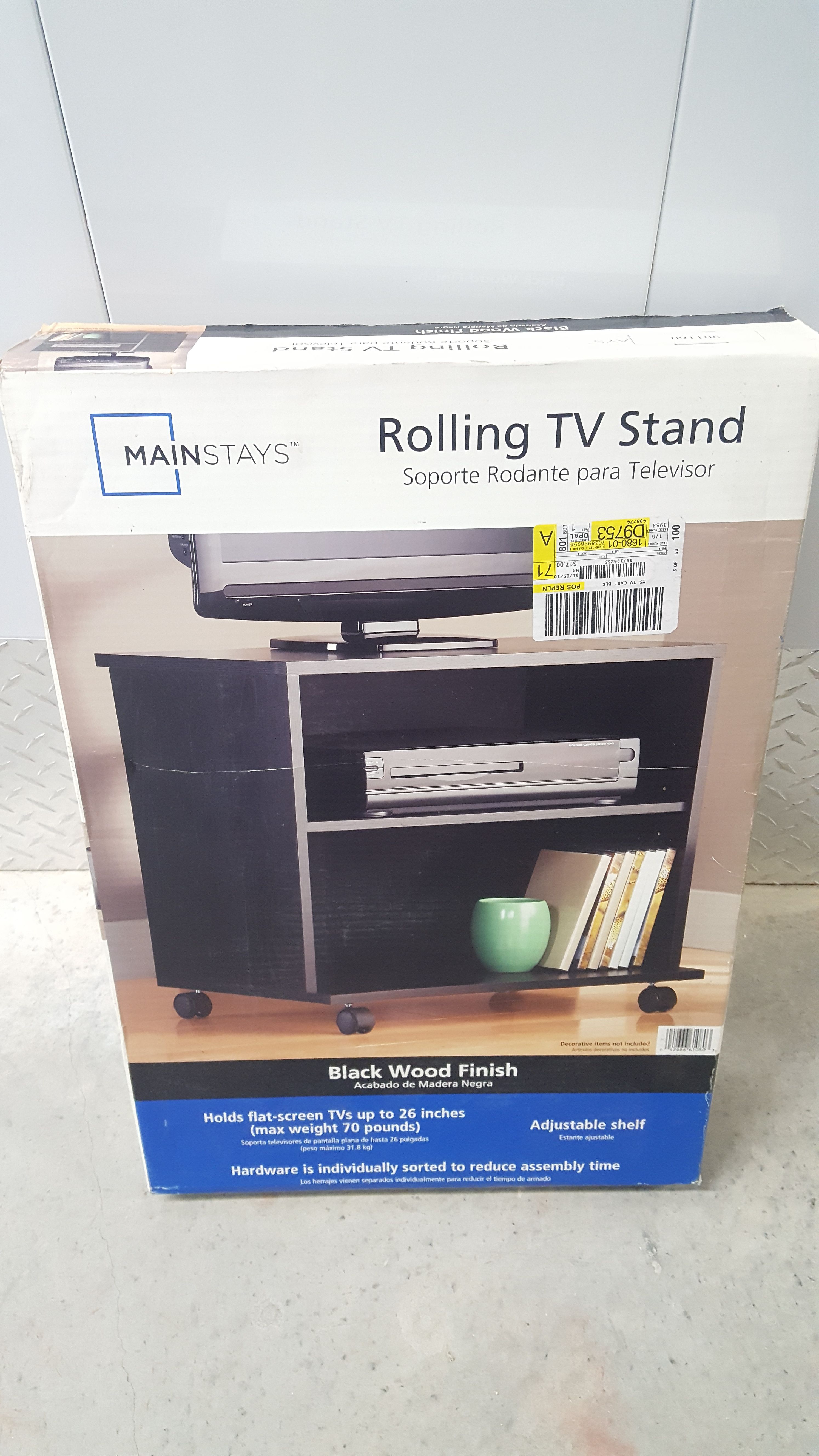 Rolling TV Stand (brand new!!)