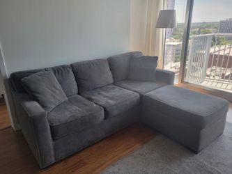 Macy’s Radley 86" Fabric Queen Sleeper Sofa Bed + Ottoman