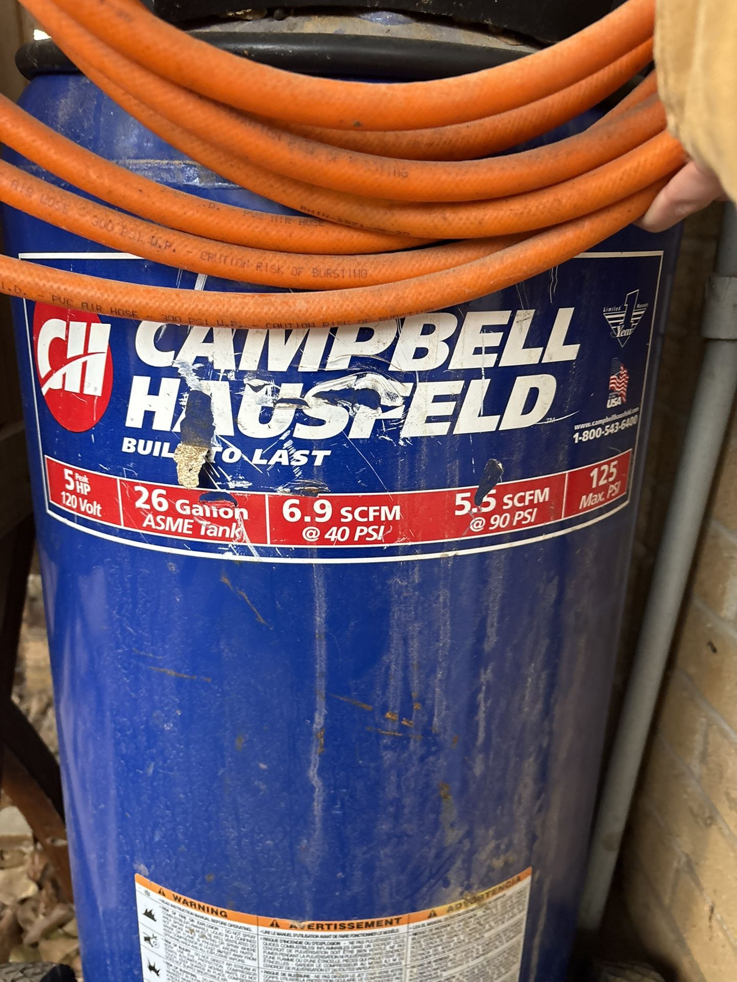 Campbell Hausfeld Air Compressor 26g