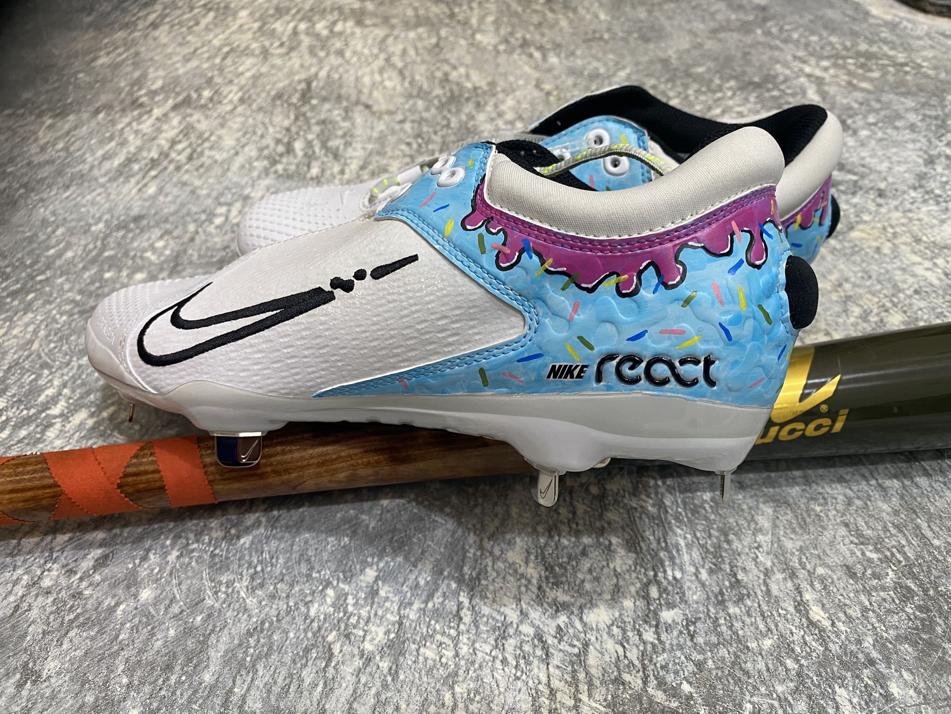 Custom Nike Hyperdiamond 4 Softball Metal Cleats Size 9