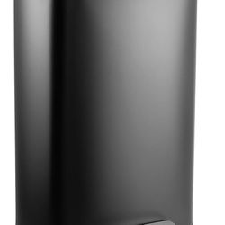 happimess HPM1006C Connor Rectangular Trash Can with Soft-Close Lid and Free Mini Trash Can, Modern Fingerprint Proof for Home, Kitchen, Office, Large