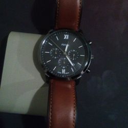 Fossil Men's Neutra Chronograph Leather Strap Watch
