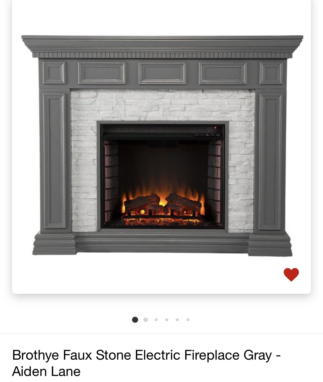 Brothye faux Electric Solid Wood Fire Place Chimney for Sale in Houston, TX  - OfferUp