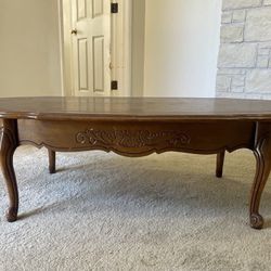 Antique  Coffee Table With Claw Feet