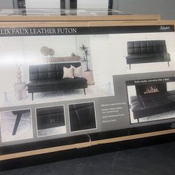 Felix Faux Leather High Performance Convertible Sofa Asking Price $325 Retail price $449 