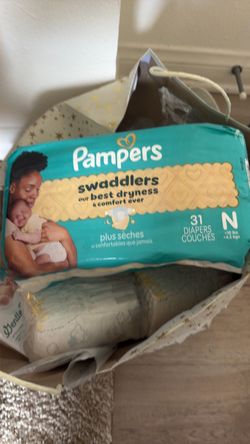Free Pampers Swaddlers Size N diapers