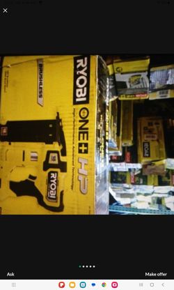 RYOBI 18V BRUSHLESS 18 GA BRAND NAILER NEW TOOL ONLY 