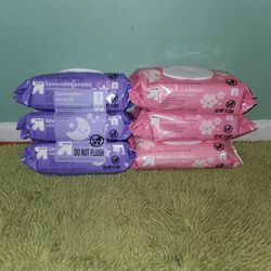 6 Bags 72 Baby Wipes