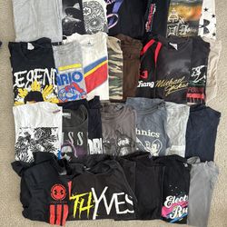 Entire Set of Screen Tees/Shirts Mostly Use Medium, A Few Large, & A Few XL