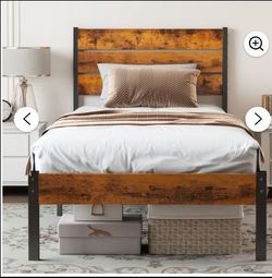 Twin Metal Bed Frame - Headboard & Footboard