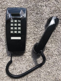 BRAND NEW in Box! Old School Retro Wall Mount Phone Corded Black Telephone