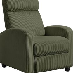 Corduroy Recliner Chair Single Sofa