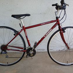 Trek 17.5  Cro . Moly 720 . Multi Track Aluminum Alloy   Frame In Good Condition Dark Maroon Ready To Ride 