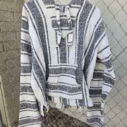 Mexican Knitted Sweater Hoodie Xl