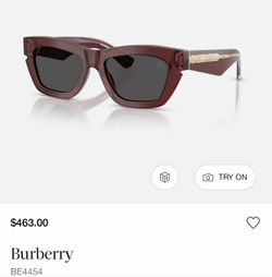 Burberry Women’s Designer Sunglasses – Brand New, Authentic