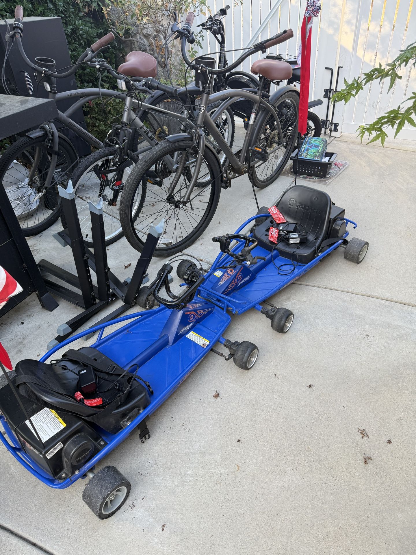 2 Electric Bikes, 2 Go Carts And 1 Mountain Bike 