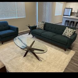 *Free Delivery* Rooms To Go Mid Century Modern Living Room Set
