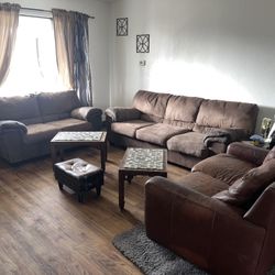 Couches and end tables