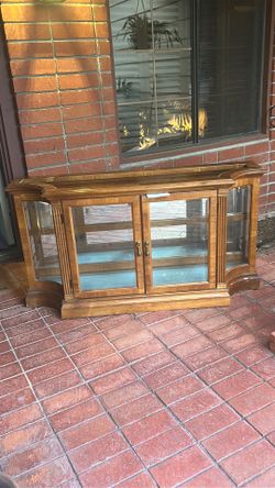 Beautiful lighted China cabinet