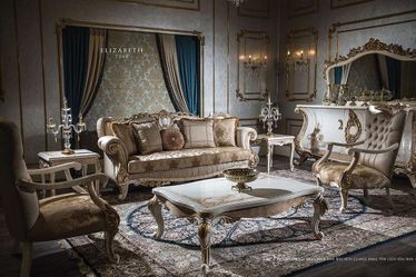 Handmade Baroque Living Room Set — Elizabeth 7240 Solid Wood
