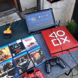 Red Edition Custom Playstation 4 500GB PS4 500GB Custom With New controller $180! & $20! Per Game