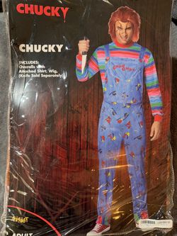 Chucky Adult Halloween Costume with Wig