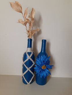 Handmade decorative bottle