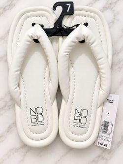 No Boundaries Memory Foam Flip Flops Size 7