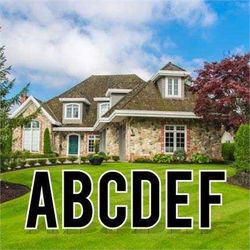 VictoryStore Yard Letters: Cut-Out Alphabet Yard Decoration, Bebas 24 inch High, Includes Stakes (Black 12536) New - full set