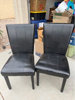 Black dining chairs