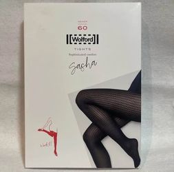 Wolford Sasha Tights Extra Small Navy Opal Color