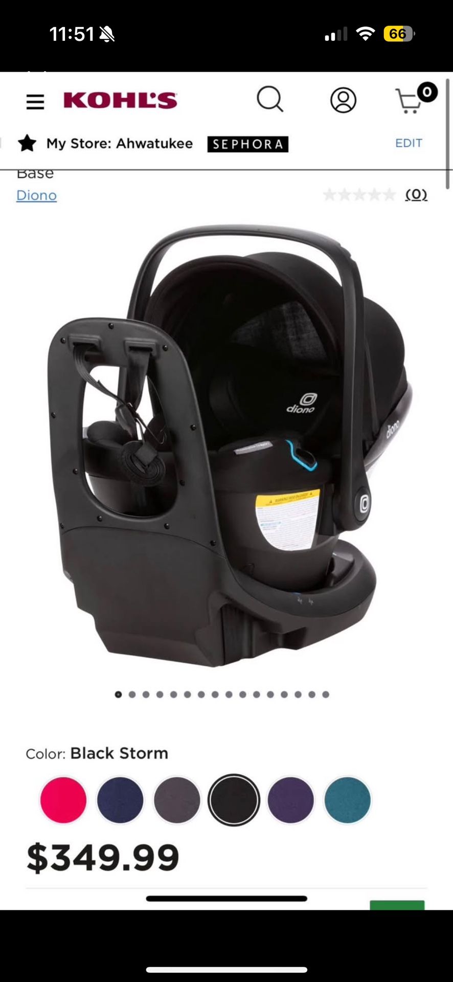 Infant Car Seat & Base (NEW)