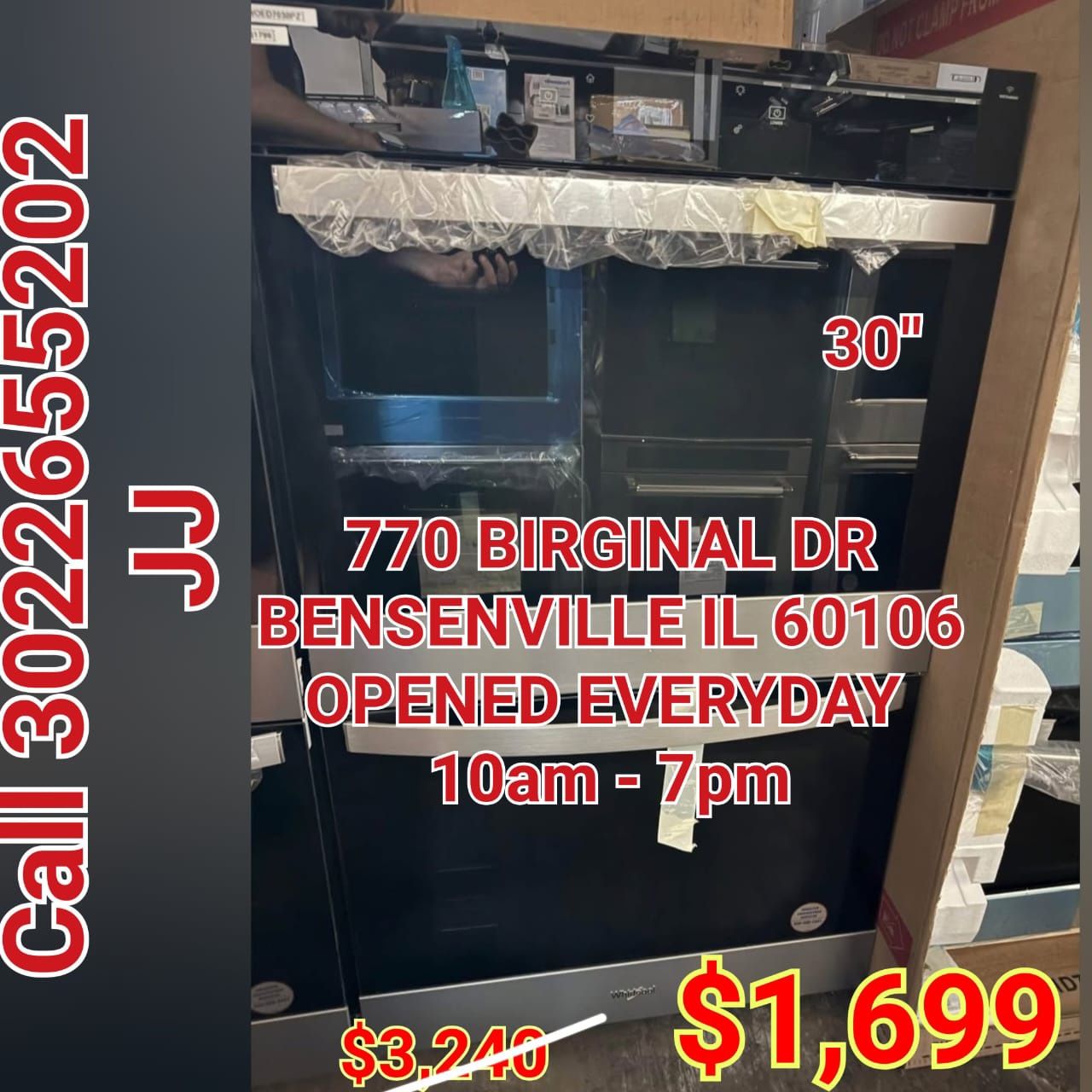 Selection Built-In Double Oven Kitchenaid Whirlpool LG Frigidaire Monogram