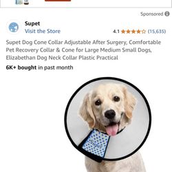 Supet Dog Cone Collar