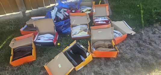 I don't respond to is still available 2 Big Bag Of New And Used Shoes Some Loose And Some With Boxes Size 10 Men